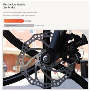 Vélo de montagne pour adultes, vitesse variable, absorption des chocs, pour les déplacements quotidiens, adolescents, hommes, femmes, course sur route, frein à double disque - Product Image 4