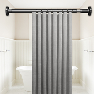 Tringles à rideaux romaines télescopiques <span class=keywords><strong>de</strong></span> 4 mètres, <span class=keywords><strong>tringle</strong></span> à vêtements réglable <span class=keywords><strong>sans</strong></span> perçage, séparateur <span class=keywords><strong>de</strong></span> pièce <span class=keywords><strong>extensible</strong></span>, <span class=keywords><strong>tringle</strong></span> à rideaux à tension - Product Image 1