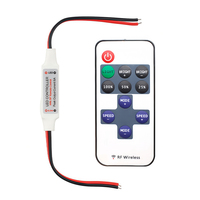 Contrôleur de variateur d'intensité lumineuse miniature ESann à 11 touches pour bandes LED, réglage de la luminosité, DC 5V-24V 2A
