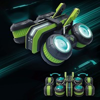 Voitures télécommandées RC pour enfants, 4x4, drift, cascades, course, 360° Flip, tout-terrain, 2,4 GHz, batterie électrique, roues lumineuses