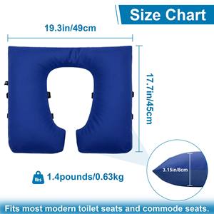 Funda Impermeable Acolchada y Suave para Asiento de Inodoro, con Correas de Fijación, Diseño Ecológico y Desechable, para Ancianos y Pacientes Postrados en Cama - Product Image 3