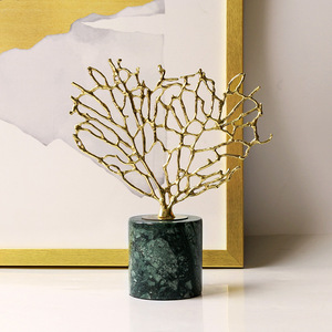 Rama de cobre de mármol <span class=keywords><strong>minimalista</strong></span>, decoración moderna para el hogar y la sala de estar - Product Image 2