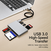 USB 3.0 Kart Okuyucu CF SD MS XD TF 5'i 1 Arada Canon Nikon Sony Fujifilm Olympus Kamera GoPro Yüksek Hızlı Hafıza Kartı Adaptörü