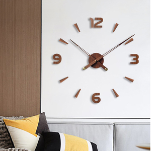 Extra Large 3D DIY orologio da parete Design moderno Frameless con movimento al quarzo personalizzabile per la decorazione domestica in stile minimalista