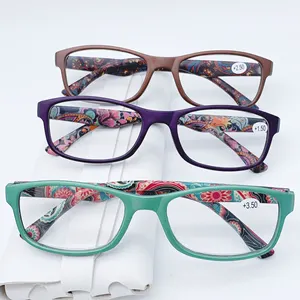 도매 저렴한 멋진 광장 안경 여성 독서 안경 블루 라이트 blocki