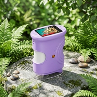 Microscope portable pour enfants ; Petit instrument pour l'observation de la nature et la vulgarisation scientifique dans les maternelles.