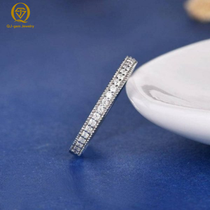 Low <b>Key</b> Luxury Unisex <b>Ring</b> 18K White Gold Round Cut Lab Grown Diamond with IGI Certificate Custom Size/Inner <b>Engraving</b> for Gift - Product Image 3
