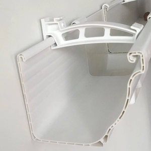PVC mưa máng xối Móc áo <span class=keywords><strong>6</strong></span> <span class=keywords><strong>inch</strong></span> 5.2 <span class=keywords><strong>inch</strong></span> thoát nước máng xối hệ thống nhựa trắng Vinyl máng xối gắn chân đế - Product Image 2