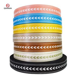Nóng bán Jacquard Polyester túi thắt lưng webbings với mũi tên dày Terylene dây đai có độ bền cao-được làm từ Giả nylon - Product Image 1