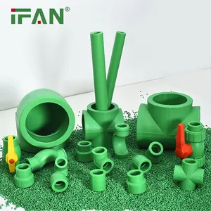 IFAN 20-110MM Customization PPR Plumbing Fittings Plastic Socket Elbow Tee PPR Pipe And Fittings