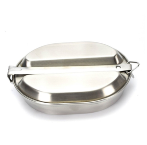 สแตนเลส SUS304ดีบุกพร้อมช้อนพับและกระเป๋าแบบ DFM828ทรงรี - Product Image 6