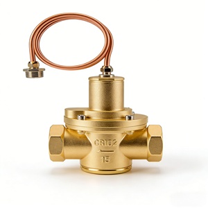 Válvula de Control Diferencial de Latón de Funcionamiento Automático Válvula Diferencial para Unidad de Ventilador de Aire Acondicionado Central - Product Image 2