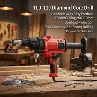 Machine de forage de carottage de béton TLJ 1600W 110mm avec moteur en cuivre pur 110V/220V, facile à utiliser, pour le perçage de trous dans le béton et la brique
