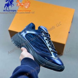Chaussures de sport décontractées en cuir véritable de haute qualité 2025 pour la course et la marche, avec lacets souples et semelle épaisse, tendance mode - Product Image 3