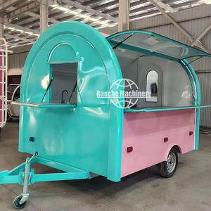 Petit kiosque mobile de restauration, bar à glaces, hot-dogs, restauration rapide, chariot à café entièrement équipé, camion de restauration, remorque pour - Product Image 2