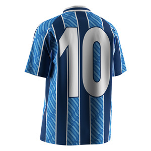 <span class=keywords><strong>Maglia</strong></span> da <span class=keywords><strong>Calcio</strong></span> Traspirante e Resistente all'Usura, Polo Classica a Righe per <span class=keywords><strong>Uomo</strong></span>, per Allenamento Casual - Product Image 5