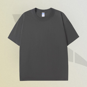 เสื้อยืดสำหรับผู้ชายเสื้อยืดผ้าฝ้ายโพลีเอสเตอร์สีทึบพิมพ์โลโก้แบบลอกลายด้วยความร้อนแบบกำหนดเองขนาดพลัสไซส์180กรัม - Product Image 3
