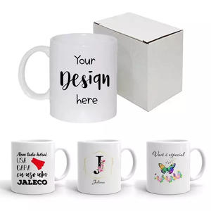 Tazas de Cerámica Blancas Personalizadas, Redondas, Individuales, con Recubrimiento para Sublimación, para Té, Artículos Promocionales para Bebidas - Product Image 1