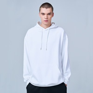 luxury custom Men Hoodies Heavyweight Cotton Blend Hooded Hooded Sweatshirt With Drawstring Desig - Product Image 5
