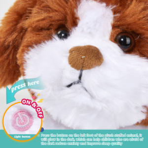 Özelleştirilmiş <span class=keywords><strong>Shih</strong></span> <span class=keywords><strong>Tzu</strong></span> köpek peluş oyuncak aydınlık yumuşak doldurulmuş hayvan sevimli Husky köpek peluş yastık Light Up yavru oyuncak hediyeler çocuklar için - Product Image 4