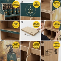 Présentoir de sol en carton personnalisé, présentoir PDQ en carton ondulé pour diffuseur de parfum, désodorisant, bougie, présentoir en papier