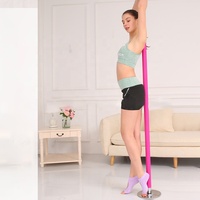 ELITES En gros Poteau de pole dance rotatif fixe portable pour la pratique à domicile et en salle de bal
