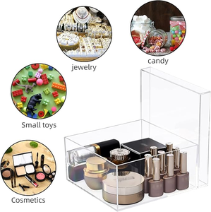 Bán buôn tùy chỉnh rõ ràng Acrylic box với nắp chống bụi lưu trữ hiển thị Organizer - Product Image 5