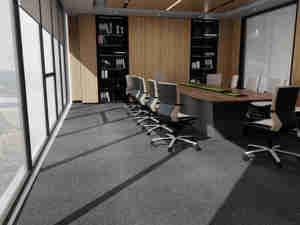 <span class=keywords><strong>Dalles</strong></span> de moquette magnétiques commerciales pour sols surélevés en acier, solution de moquette sans colle pour sols surélevés de bureau - Product Image 2