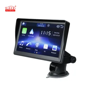 SUNWAYI OEM Portable Wireless Car Stereo 7 Inch HD Carplay Touch Screen MP5 Player With Apple CarPlay And Android Auto