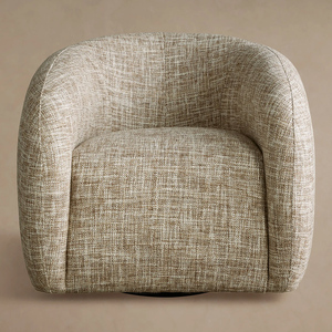 Sillón Giratorio Moderno de Tela para Sala de Estar, Sillón Individual de Ocio para Comedor, Hotel y Sala de Estar - Product Image 1