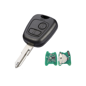 <span class=keywords><strong>Coque</strong></span> de télécommande de voiture de remplacement avec 2 boutons 433 MHz fréquence ID46 puce NE73 lame modèle CR2016 pour <span class=keywords><strong>Peugeot</strong></span> <span class=keywords><strong>206</strong></span> 306 405 - Product Image 1