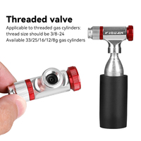 CO2 Bicycle Tire Inflator CO2 Pumps Inflator Head Aluminum Alloy Bike Tire Pump Tool Mini Bike CO2 Pump Bicycle Accessories