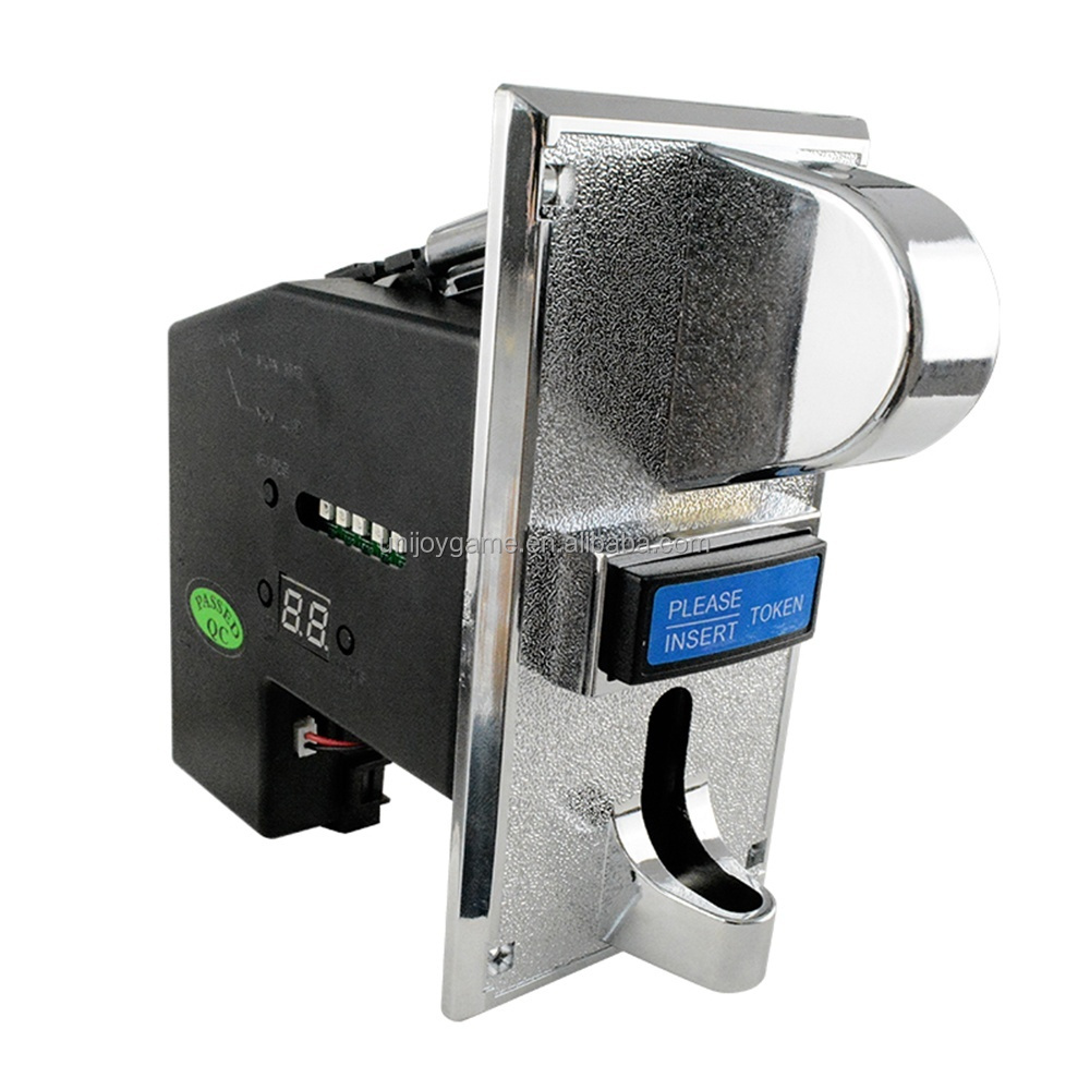 UJ 616 PVC Coin Counter with Anti-Hook Feature for 1-6 Coin Types in Arcade & Claw Crane Games and Vending Machines