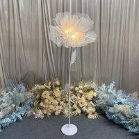 Décoration de mariage et fournitures : Guirlande lumineuse en fil de laine pour allée de mariage - Chemin de fond en tissu multicolore avec contrôle par bouton