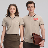 Vente en gros de vêtements de travail personnalisés polos pour femmes et hommes avec logo brodé uniforme de bar de restaurant de golf vierge