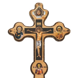 Cruz Ortodoxa de Mano Jesucristo Crucifijo de Madera Navidad Catolicismo Cristianismo Utensilios Religiosos para Iglesia - Product Image 6