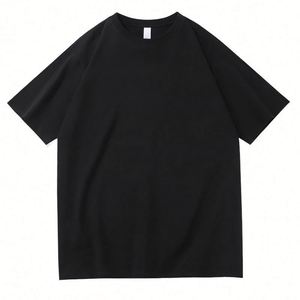 Design Heavyweight Unisex Black Leopard Custom Men Oversized Streetwear T Shirts Cotton T-shirts for Men - Product Image 1