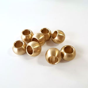 Пользовательские латунные кольцевые шаровые детали 10 мм 15 мм 18 мм 22 мм подшипниковые шарики с индивидуальным сквозным отверстием - Product Image 5