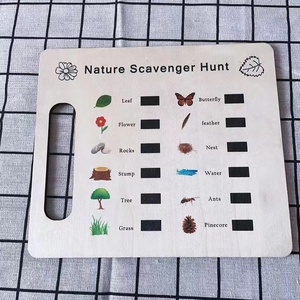 Tailai Chasse au trésor en bois Exploration <span class=keywords><strong>de</strong></span> la nature Jouet d'activité d'apprentissage en plein air pour l'éducation précoce et l'interaction parent-enfant - Product Image 5