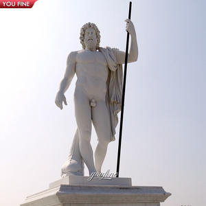 Estatua de mármol blanco griego de tamaño real, <span class=keywords><strong>escultura</strong></span> de piedra Natural tallada a mano, <span class=keywords><strong>Zeus</strong></span> - Product Image 6