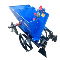 Semoir à 2 roues pour tracteur, planteur de pommes de terre et d'ail à une rangée avec fertiliseur pour ferme et jardin