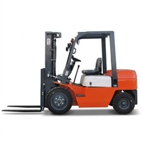 Montacargas Diésel de 3000 kg, Contrabalanceado, 3 Toneladas, Motor de Combustión Interna, Neumáticos Sólidos, Desplazador Lateral, CE