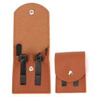Ensemble de manucure et de pédicure en acier inoxydable Portable professionnel outil de ciseaux d'art d'ongle personnalisé Kit de coupe de pédicure de soins personnels