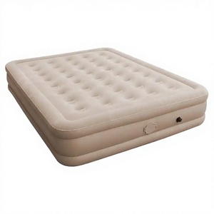 New 40cm Thick Double Self-inflating Air Mattress with Built-in Pump for Camping 2.<b>Portable</b> Flocked Air <b>Bed</b> Foldable Camping - Product Image 1