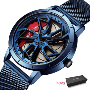 Reloj Deportivo SANDA 1086 Japonés Nuevo de 2024 para Hombre, Diseño Simple y Moderno, Resistente al Agua hasta 30 mm, Diseño de Llanta de Coche 3D Hueca, Acero Inoxidable - Product Image 6