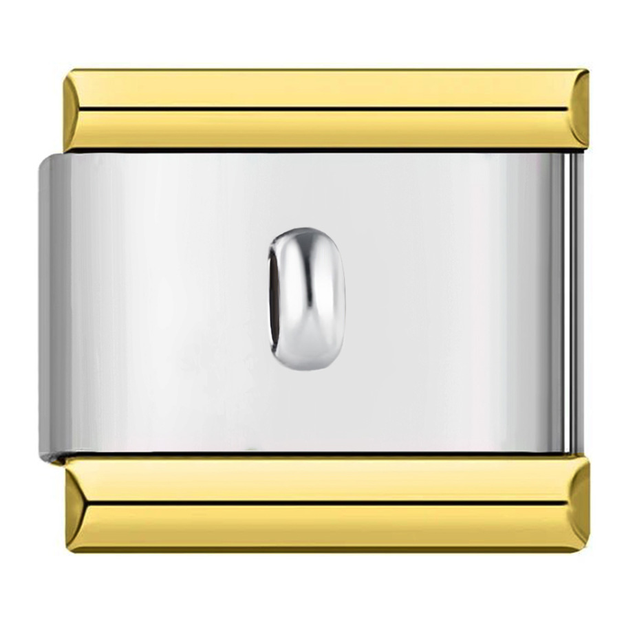 9MM Oro Plata Con Gancho De Anillo Parte Única