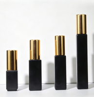 Flacon pulvérisateur de parfum noir en verre 3ml 5ml 8ml 10ml, flacon test de parfum avec atomiseur et couvercle en bois foncé