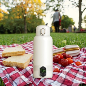 Nuevo Hervidor Eléctrico Inalámbrico Portátil de 500 ml y 14000 mAh con Batería, Taza de Agua Térmica para Viajes - Product Image 5