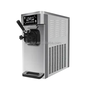 Máquina comercial de sorvete Mvckyi 10L, máquina de sorvete com bomba de engrenagem e função de espera noturna