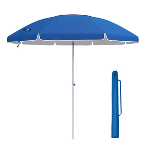 Parasol promocional <span class=keywords><strong>para</strong></span> jardín, sombrilla de playa con logotipo personalizado, fabricante Popular, barato, publicidad, al aire libre - Product Image 1